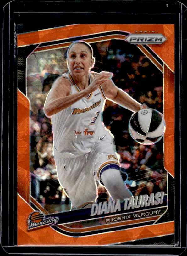 2025 Panini Prizm WNBA #7 Diana Taurasi Ice Orange Prizms