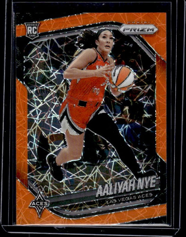 2025 Panini Prizm WNBA #15 Aaliyah Nye Orange Velocity Prizms
