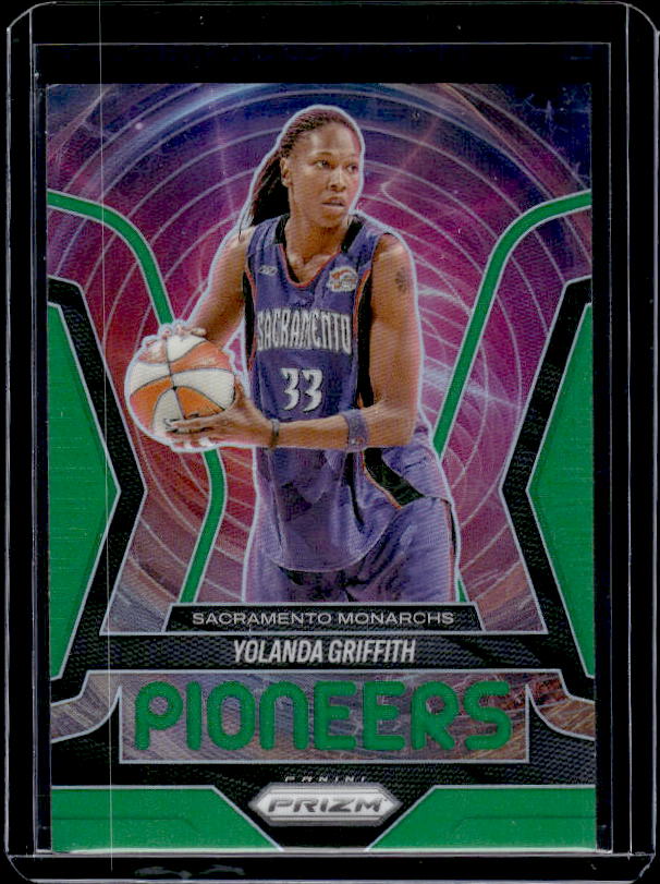 2025 Panini Prizm WNBA #10 Yolanda Griffith Pioneers Green Prizms