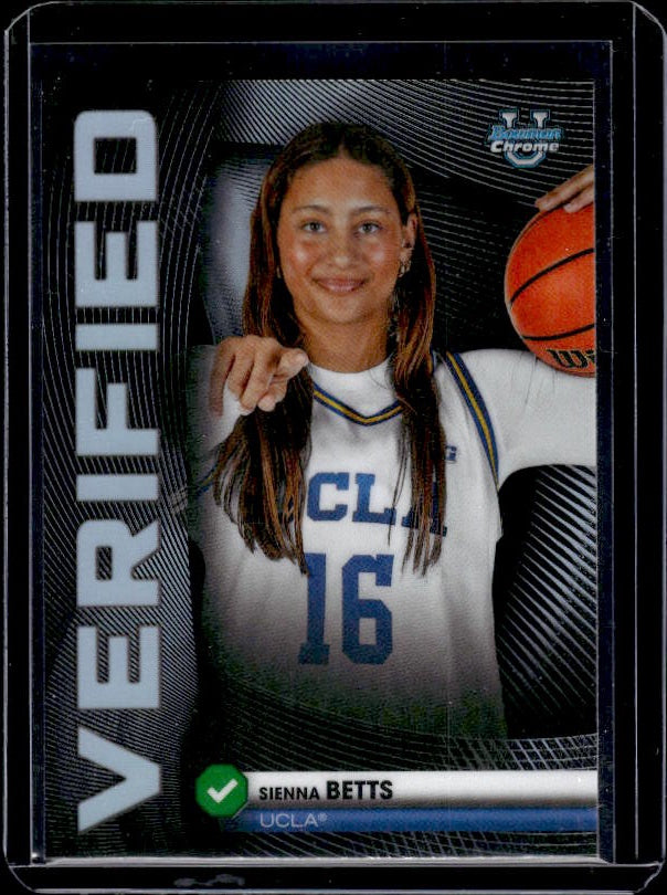 2025-26 Bowman #BV-6 Sienna Betts Bowman Verified Refractor