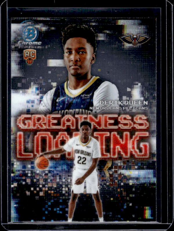 2025-26 Bowman #GL-13 Derik Queen Greatness Loading
