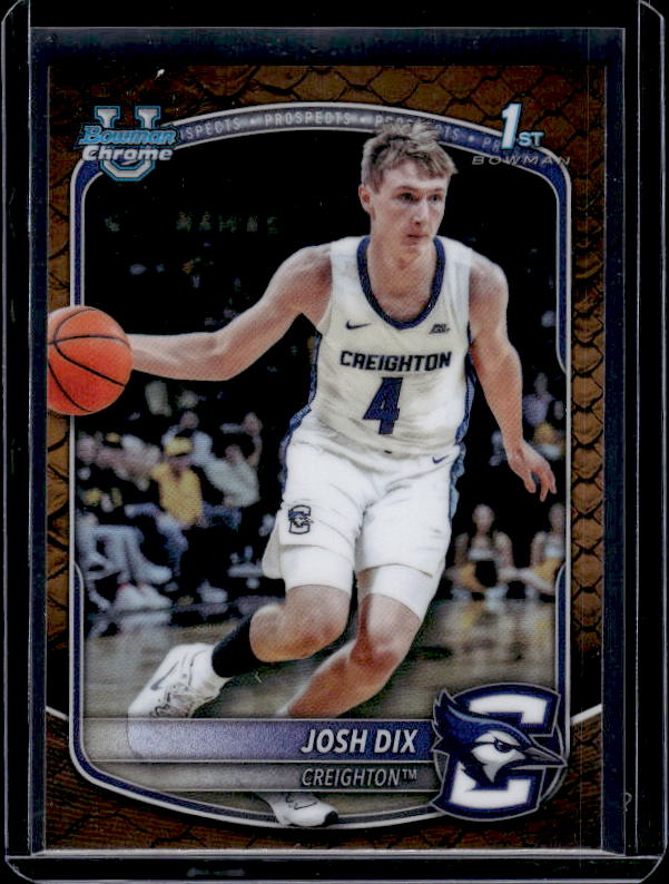 2025-26 Bowman #BCP-17 Josh Dix Chrome Prospects Reptilian Refractor