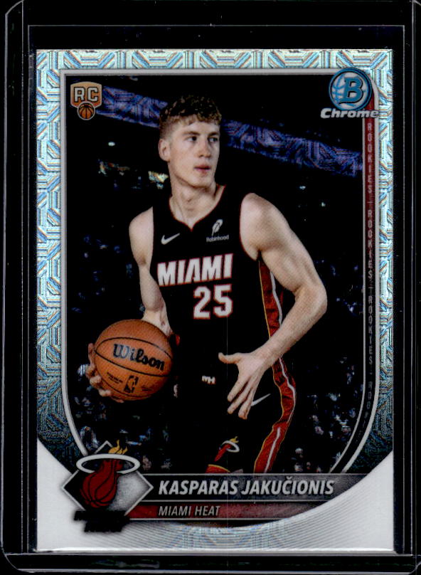 2025-26 Bowman #BCV-20 Kasparas Jakučionis Chrome Mojo Refractors