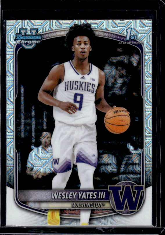 2025-26 Bowman #BCP-43 Wesley Yates III Chrome Prospects Mojo Refractor