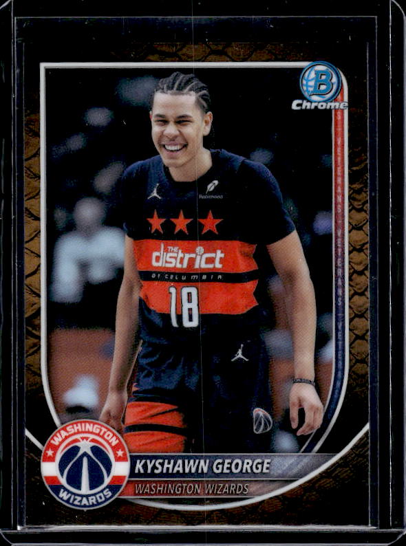 2025-26 Bowman #BCV-177 Kyshawn George Chrome Reptilian Refractors
