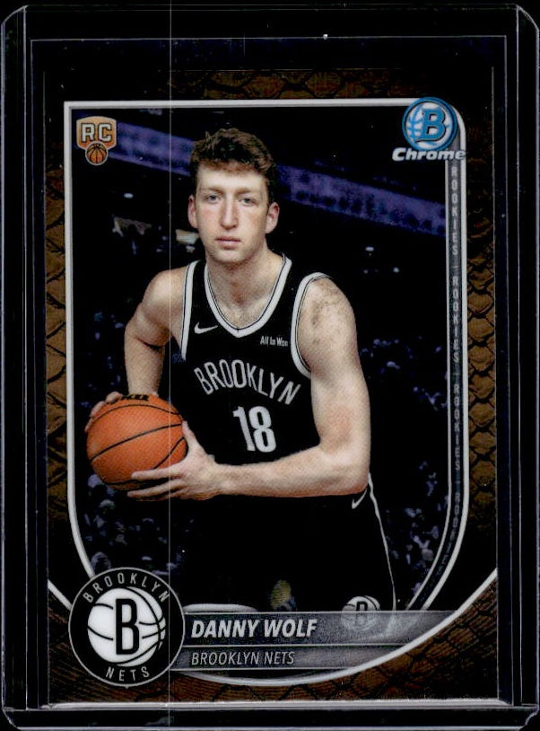 2025-26 Bowman #BCV-27 Danny Wolf Chrome Reptilian Refractors