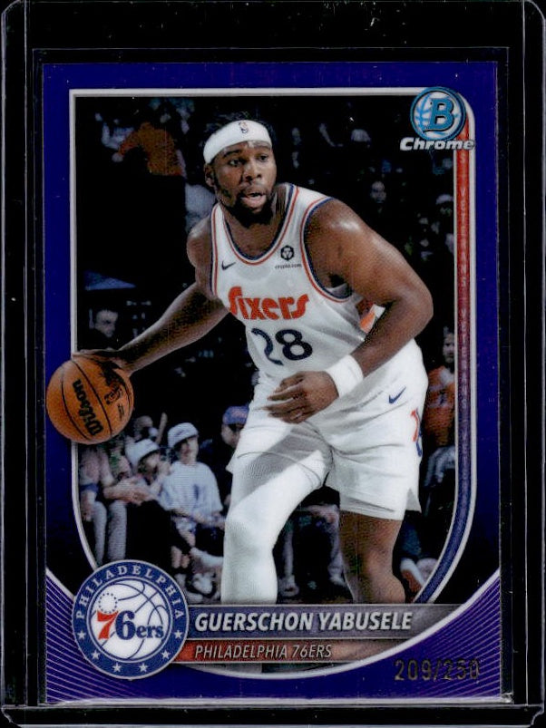2025-26 Bowman #BCV-155 Guerschon Yabusele Chrome Purple Refractors #/250