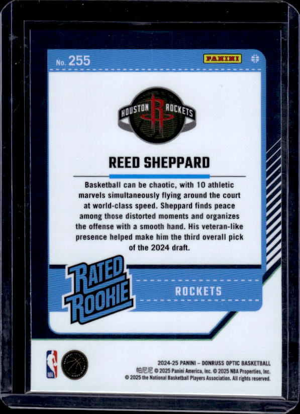 2024-25 Donruss Optic #255 Reed Sheppard