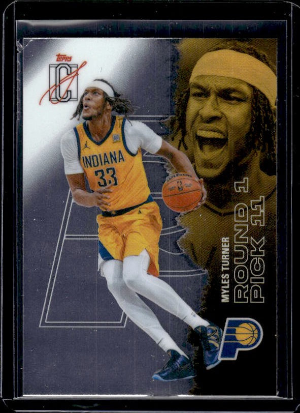2025-26 Topps Signature Class #92 Myles Turner Chrome