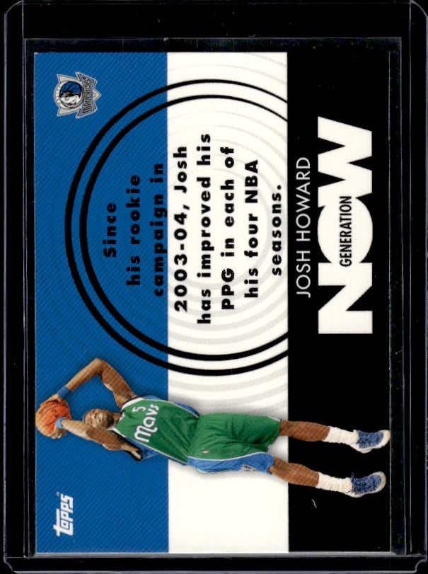 2007-08 Topps #GN5 Josh Howard Generation Now