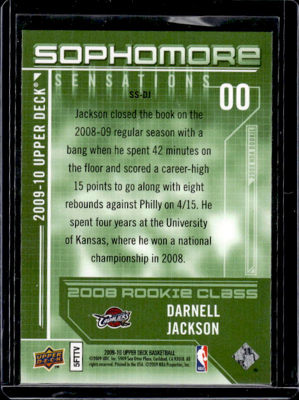 2009-10 Upper Deck #SS-DJ Darnell Jackson