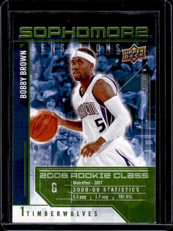 2009-10 Upper Deck #SS-BB Bobby Brown Sophomore Sensations
