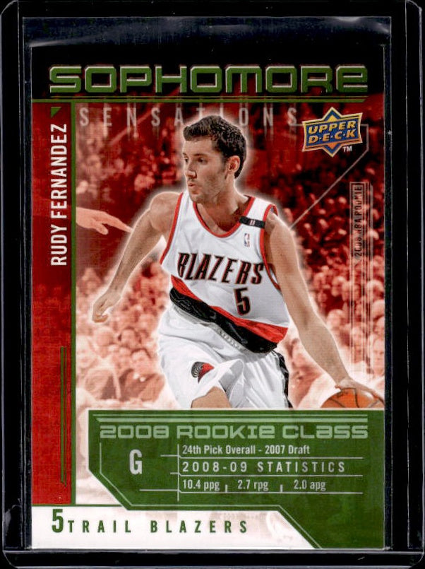 2009-10 Upper Deck #SS-RF Rudy Fernandez Sophomore Sensations