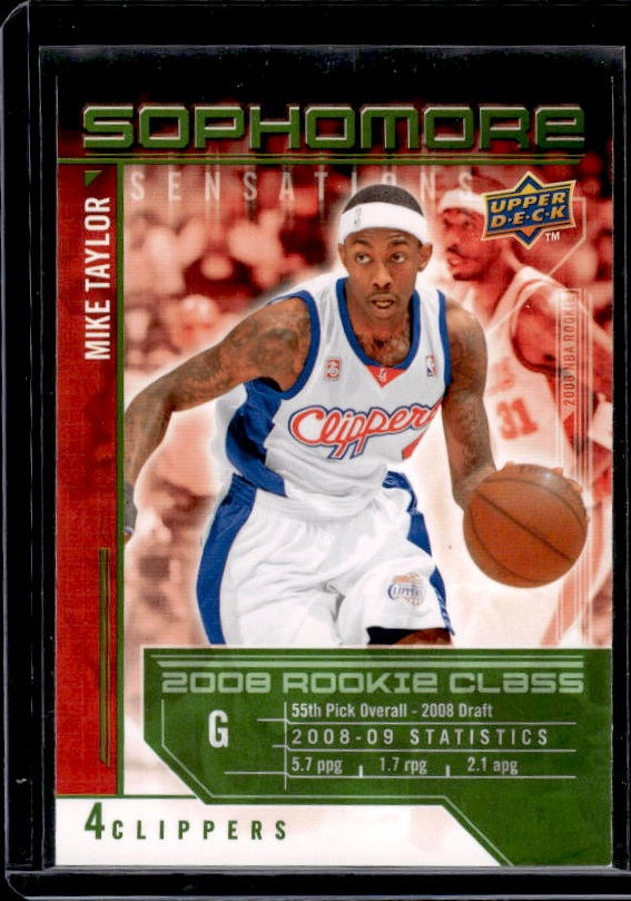 2009-10 Upper Deck #SS-MT Mike Taylor Sophomore Sensations