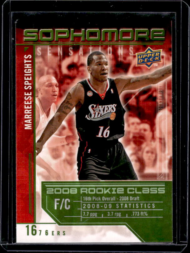2009-10 Upper Deck #SS-MS Marreese Speights Sophomore Sensations