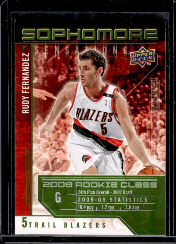 2009-10 Upper Deck #SS-RF Rudy Fernandez Sophomore Sensations