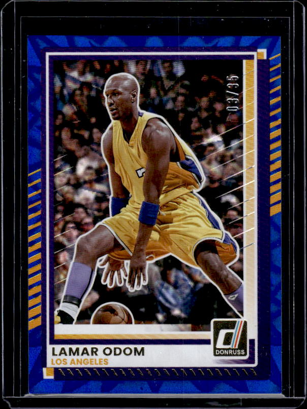 2025-26 Donruss Basketball #152 Lamar Odom Blue Laser #/35