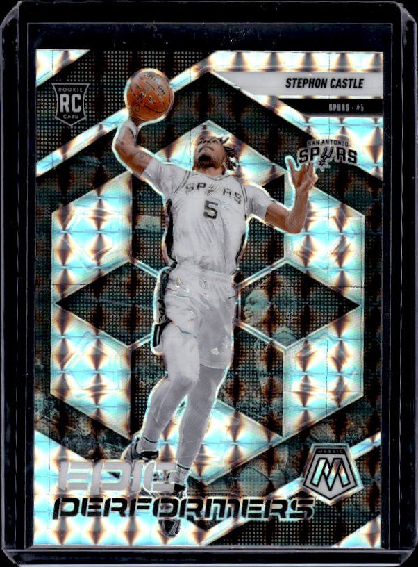 2024-25 Panini Mosaic #15 Stephon Castle Epic Performers Mosaic