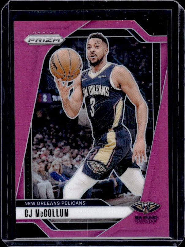 2024-25 Panini Prizm #160 CJ McCollum Prizms Pink #/249