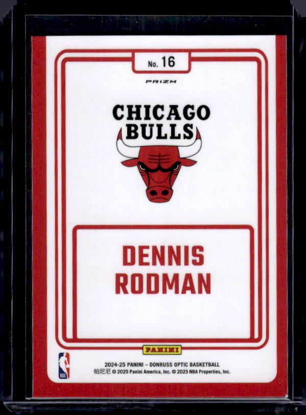 2024-25 Donruss Optic #16 Dennis Rodman Winner Stays Holo