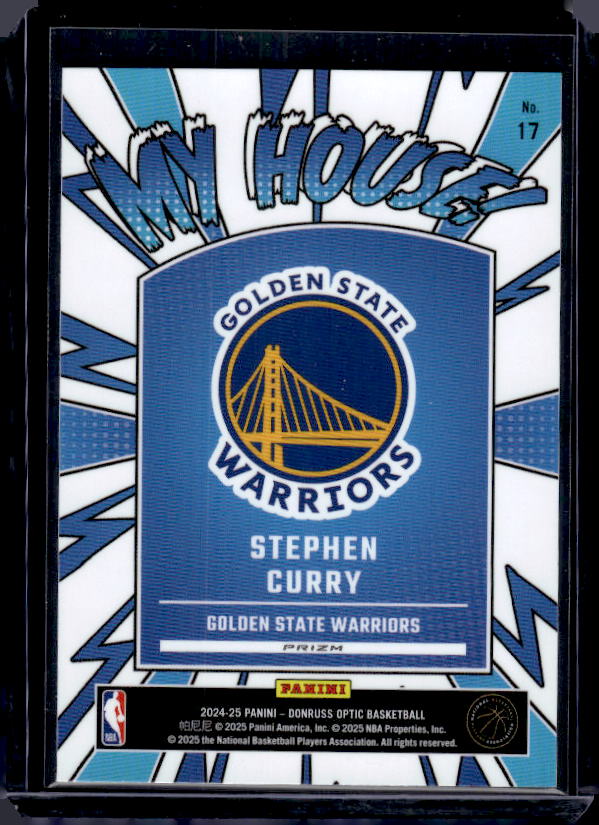 2024-25 Donruss Optic #17 Stephen Curry My House Purple
