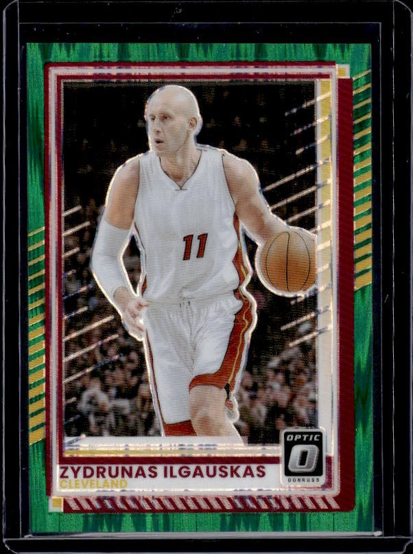 2025-26 Donruss Basketball #191 Zydrunas Ilgauskas Green Shock #/135