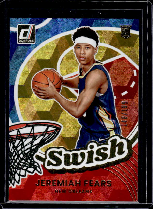 2025-26 Donruss Basketball #17 Jeremiah Fears Red Cubic /199
