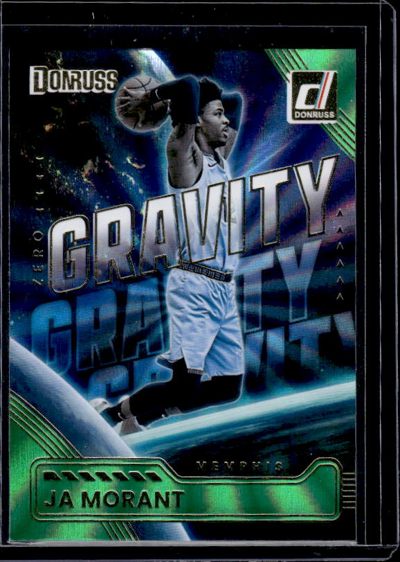 2025-26 Donruss Basketball #1 Ja Morant Zero Gravity Green Holo Lazer