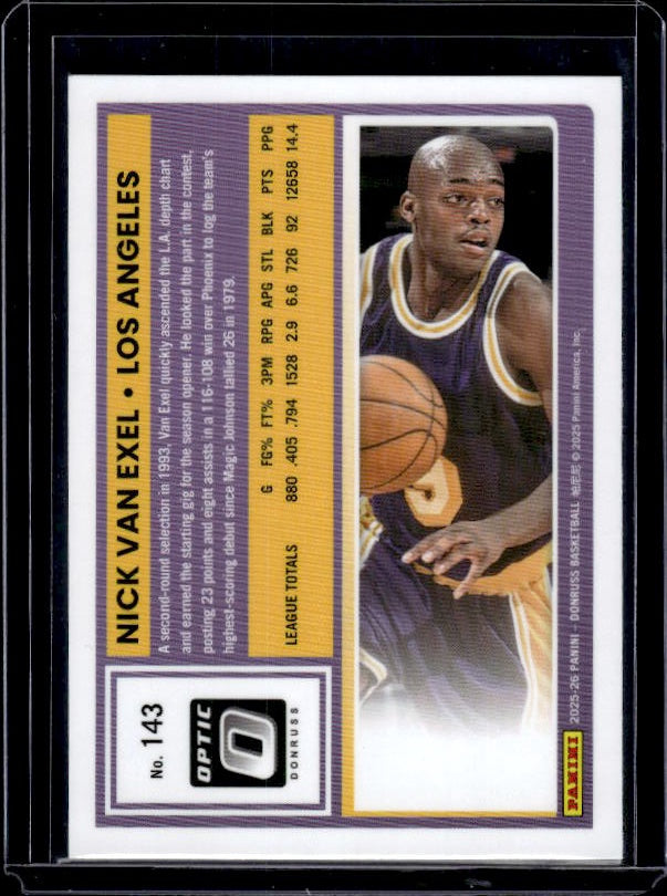 2025-26 Donruss Basketball #143 Nick Van Exel Optic