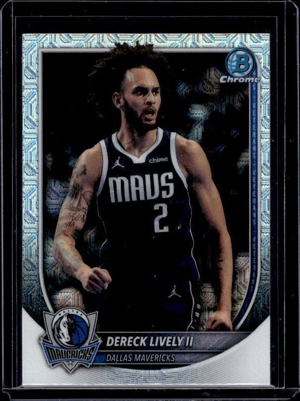 2025-26 Bowman #BCV-198 Dereck Lively II Chrome Mojo Refractors