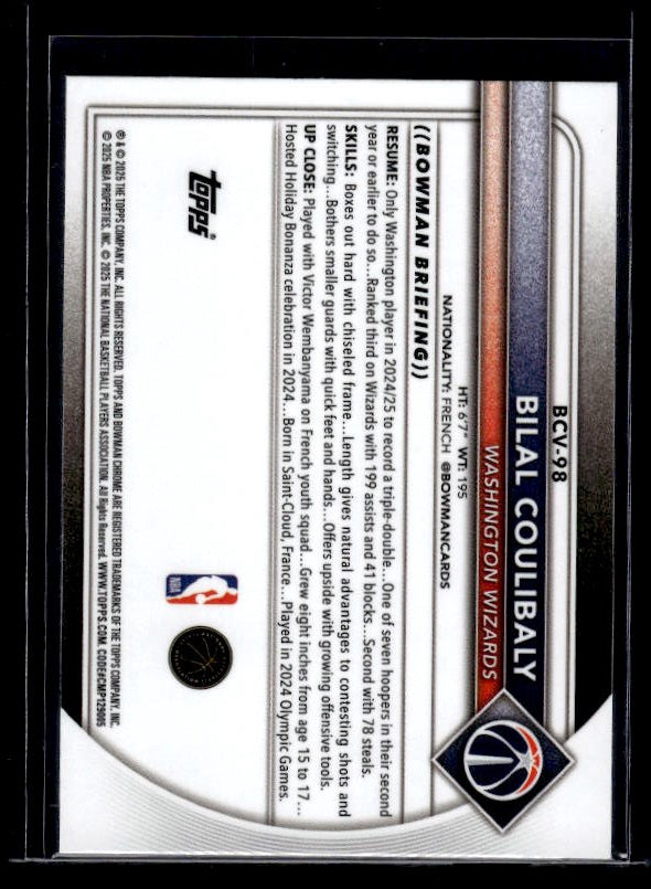 2025-26 Bowman #98 Bilal Coulibaly