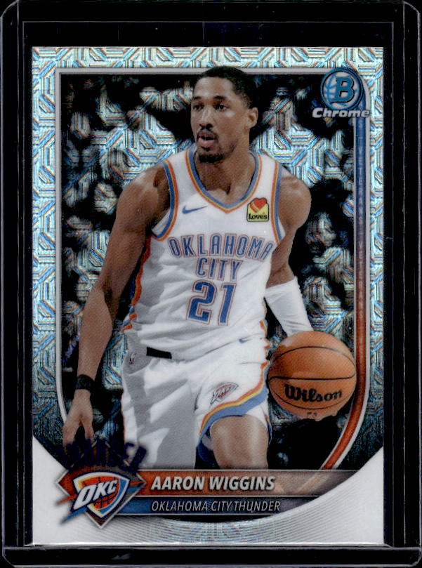 2025-26 Bowman #BCV-186 Aaron Wiggins Chrome Mojo Refractors