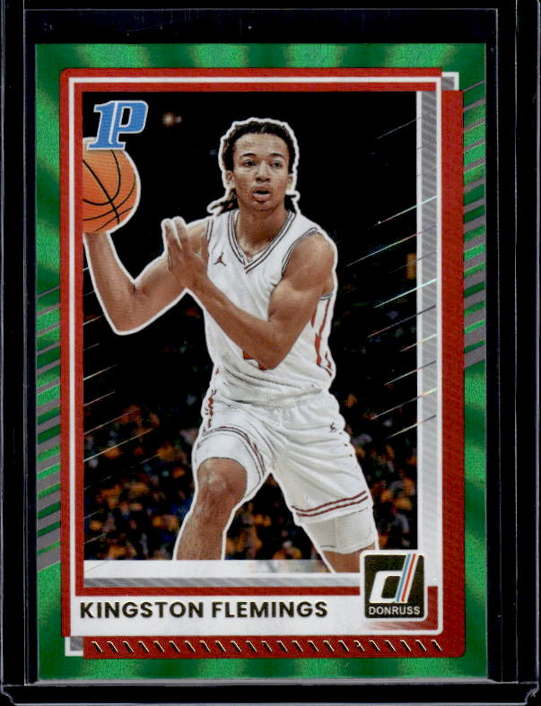 2025-26 Donruss #123 Kingston Flemings Holo Green Laser