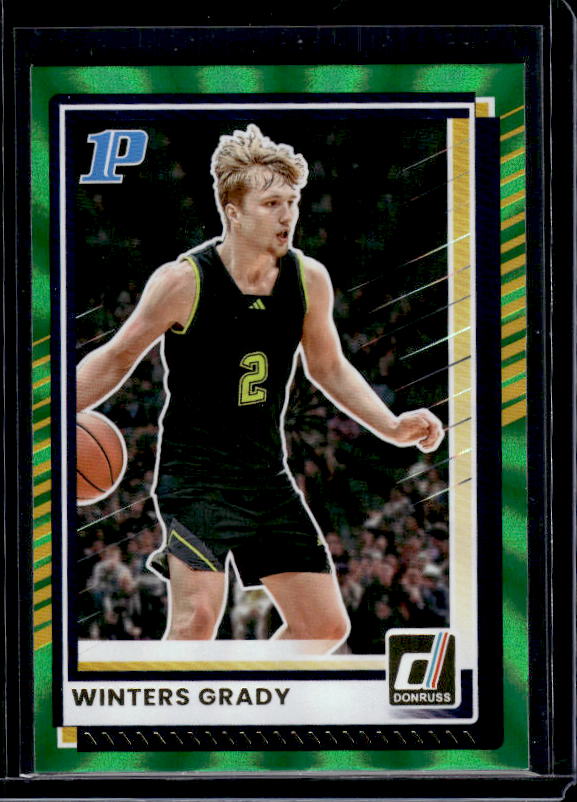 2025-26 Donruss #88 Winters Grady Holo Green Laser