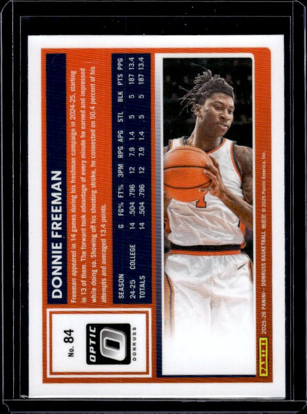 2025-26 Donruss #84 Donnie Freeman Optic
