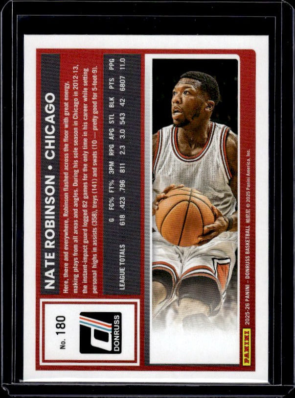 2025-26 Donruss #180 Nate Robinson Holo Green Laser