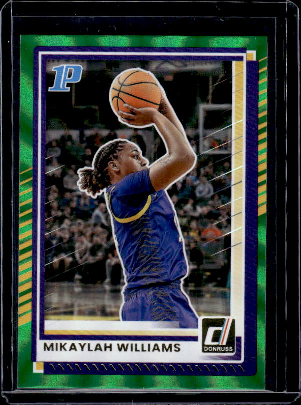 2025-26 Donruss #47 Mikaylah Williams Holo Green Laser