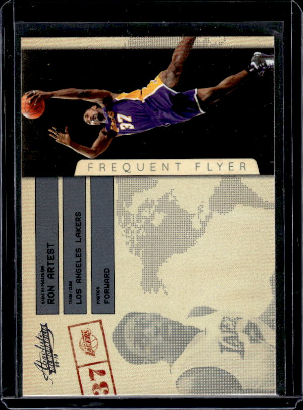 2009-10 Panini Absolute Memorabilia #18 Ron Artest Frequent Flyer #/100