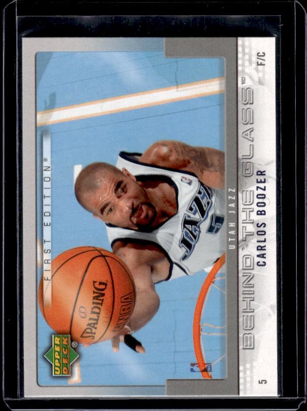 2007-08 Upper Deck First Edition #BG-BO Carlos Boozer Behind the Glass
