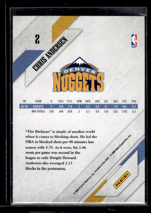 2009-10 Panini #2 Chris Andersen Block Party