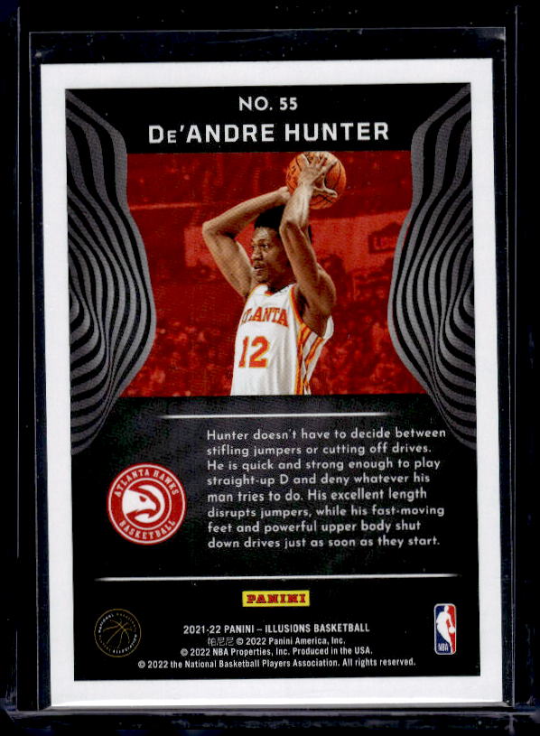 2021-22 Panini Illusions #55 De'Andre Hunter Asia