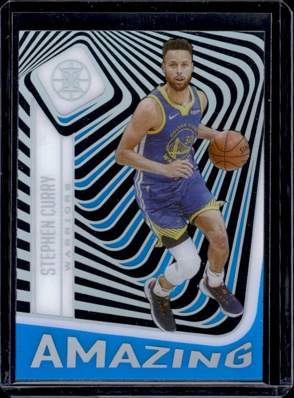 2020-21 Panini Illusions #13 Stephen Curry Amazing Sapphire
