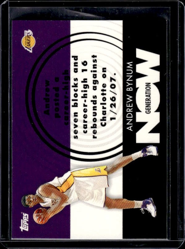 2007-08 Topps #GN17 Andrew Bynum Generation Now