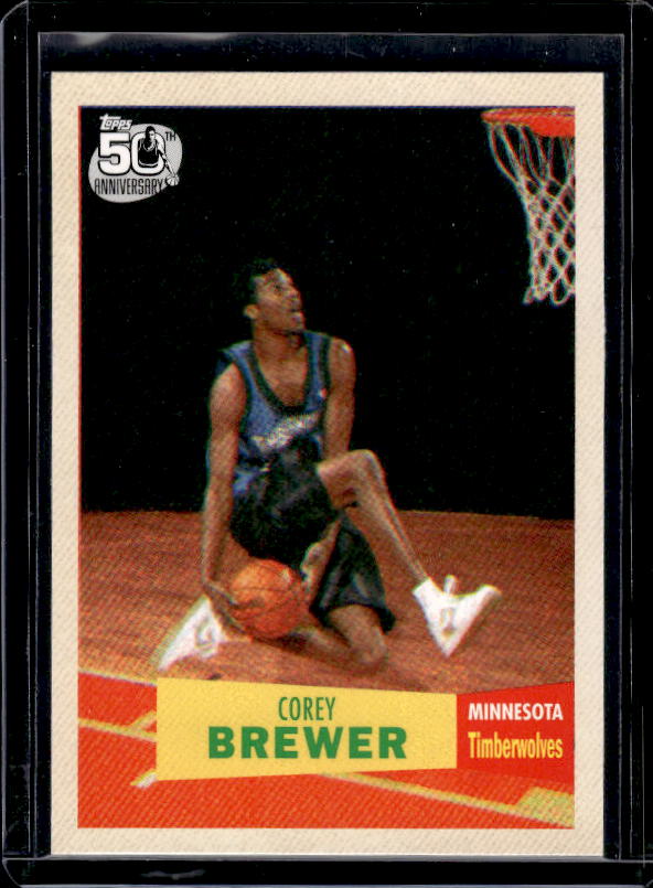 2007-08 Topps #117 Corey Brewer 1957-58 Variations