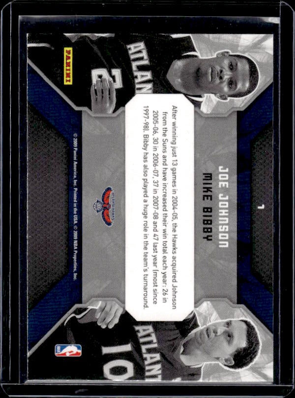 2009-10 Donruss Elite #1 Joe Johnson / Mike Bibby Teamwork Combos