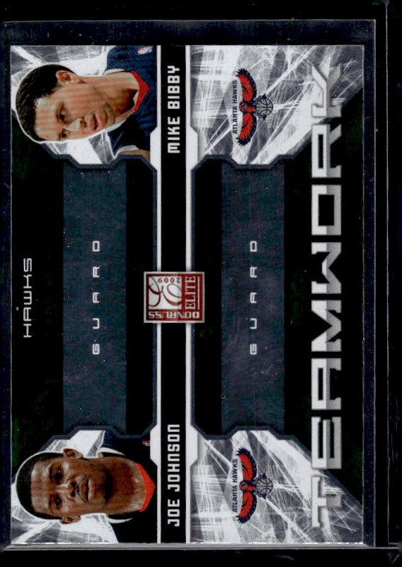 2009-10 Donruss Elite #1 Joe Johnson / Mike Bibby Teamwork Combos