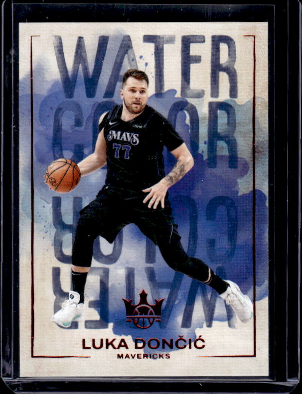 2024-25 Panini Court Kings #9 Luka Doncic Water Color Ruby #/149