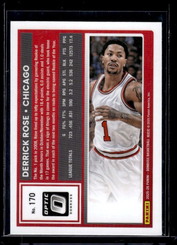 2025-26 Donruss #170 Derrick Rose Optic