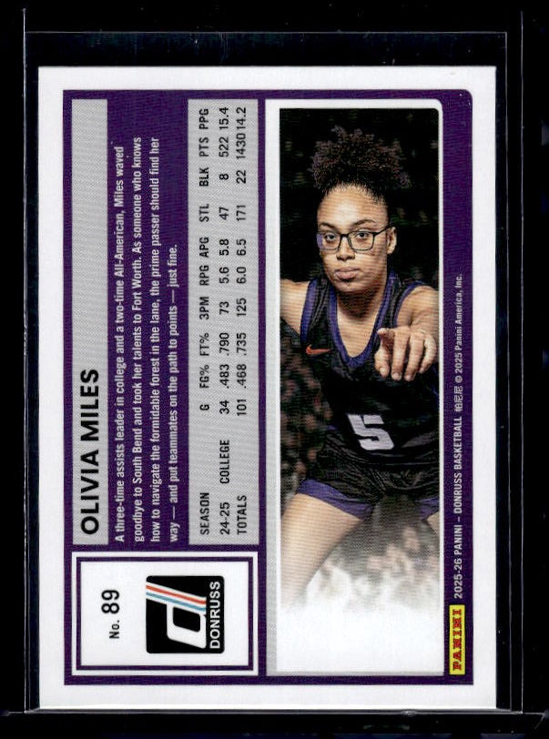 2025-26 Donruss #89 Olivia Miles