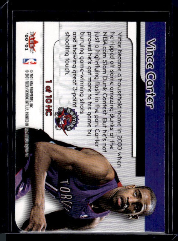 2000-01 Fleer Futures #1 HC Vince Carter Hot Commodities